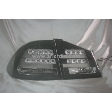 Honda Civic 06-12 Black Face Light Bar LED Tail Lamp